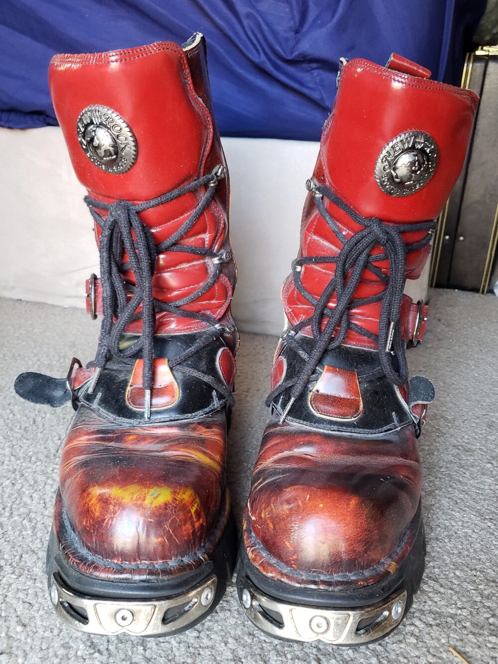 Platform Vintage New Rock Reactor Boots Men's EU 44